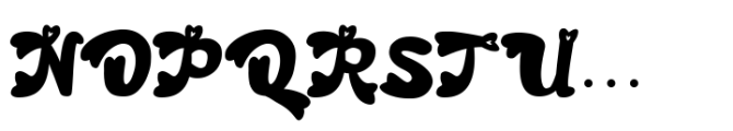 Retro Amour Font UPPERCASE