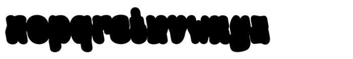 Retro Baiky Extrude Font LOWERCASE