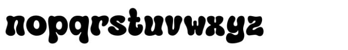 Retro Baiky Regular Font LOWERCASE