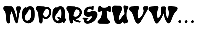 Retro Bawl Regular Font LOWERCASE