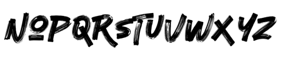 Retro Brush Alternate Font UPPERCASE