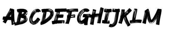 Retro Brush Regular Font UPPERCASE