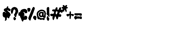 Retro Fluid Font OTHER CHARS