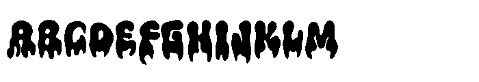 Retro Fluid Font UPPERCASE
