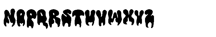 Retro Fluid Font UPPERCASE
