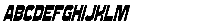 Retro Food Italic Font UPPERCASE