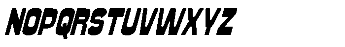 Retro Food Italic Font UPPERCASE