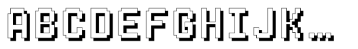 Retro Games Dropline Font LOWERCASE