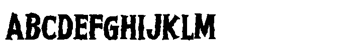 Retro Ghost Font UPPERCASE