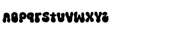 Retro Glow Font LOWERCASE
