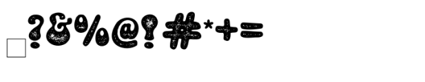 Retro Groovy Rough Font OTHER CHARS