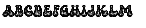 Retro Groovy Rough Font UPPERCASE