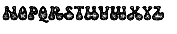 Retro Groovy Rough Font UPPERCASE