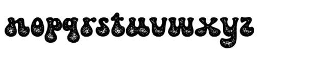Retro Groovy Rough Font LOWERCASE