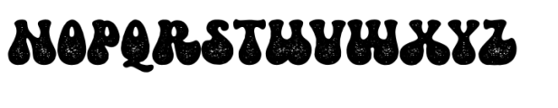 Retro Groovy Stamp Font UPPERCASE