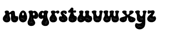 Retro Groovy Stamp Font LOWERCASE