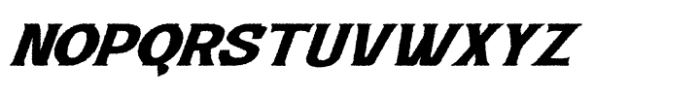 Retro Rider  Rough Italic Font LOWERCASE