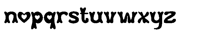 Retro Romance Font LOWERCASE