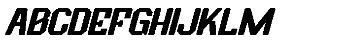 Retro Sport Italic Font UPPERCASE