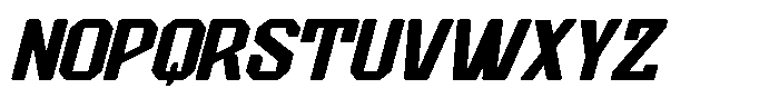 Retro Sport Italic Font UPPERCASE