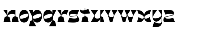 Retro Sugar Black Font LOWERCASE