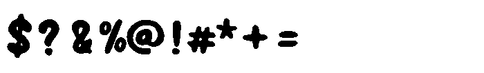 Retro Vanilla Font OTHER CHARS