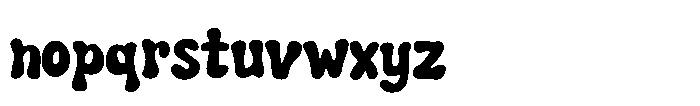 Retro Vanilla Font LOWERCASE