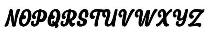 Retro Vibes Italic Font UPPERCASE