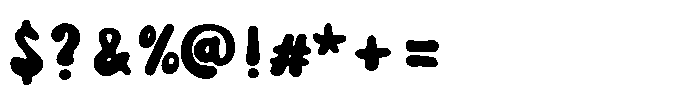 Retro Vibrant Font OTHER CHARS
