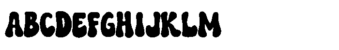 Retro Vibrant Font UPPERCASE