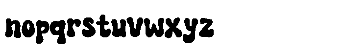 Retro Vibrant Font LOWERCASE