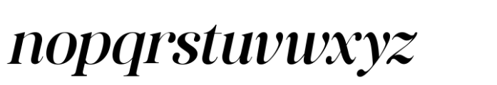 Retro Voice Medium Expanded Italic Font LOWERCASE