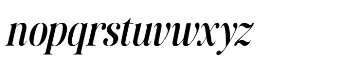 Retro Voice Regular Normal Italic Font LOWERCASE