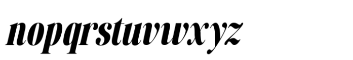 Retro Voice Semi-Bold Condensed Italic Font LOWERCASE