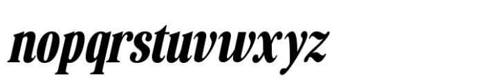 Retro Voice Semi-Bold Condensed Two Italic Font LOWERCASE