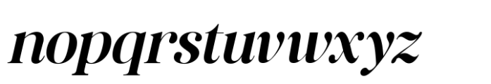 Retro Voice Semi-Bold Expanded Italic Font LOWERCASE