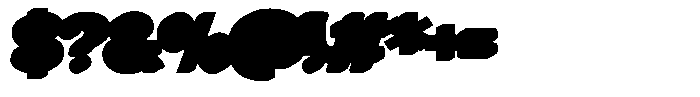 Retro Way Extrude Font OTHER CHARS
