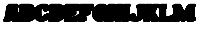 Retro Way Extrude Font UPPERCASE