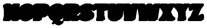 Retro Way Extrude Font UPPERCASE
