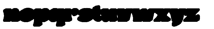 Retro Way Extrude Font LOWERCASE
