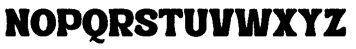 Retro Way Rough Font UPPERCASE