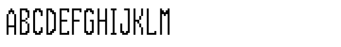 Retrobit Font UPPERCASE