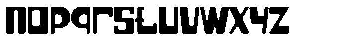 Retrocube Font LOWERCASE