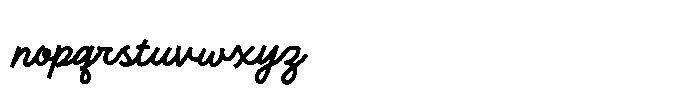 Retrogram Font LOWERCASE