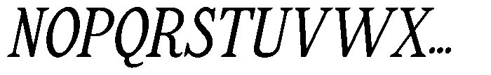 Retropicale Oblique Font UPPERCASE