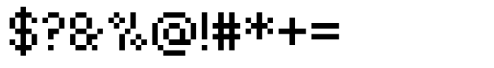 Retropix Font OTHER CHARS