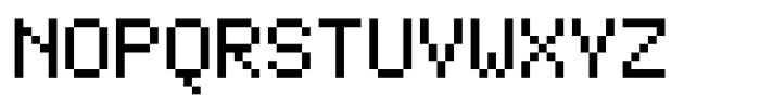 Retropix Font UPPERCASE