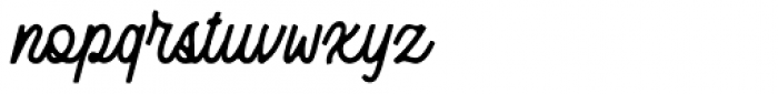 Retrorelic Script Regular Font LOWERCASE