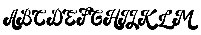 Retrowave Font UPPERCASE