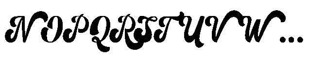 Retrowave Font UPPERCASE